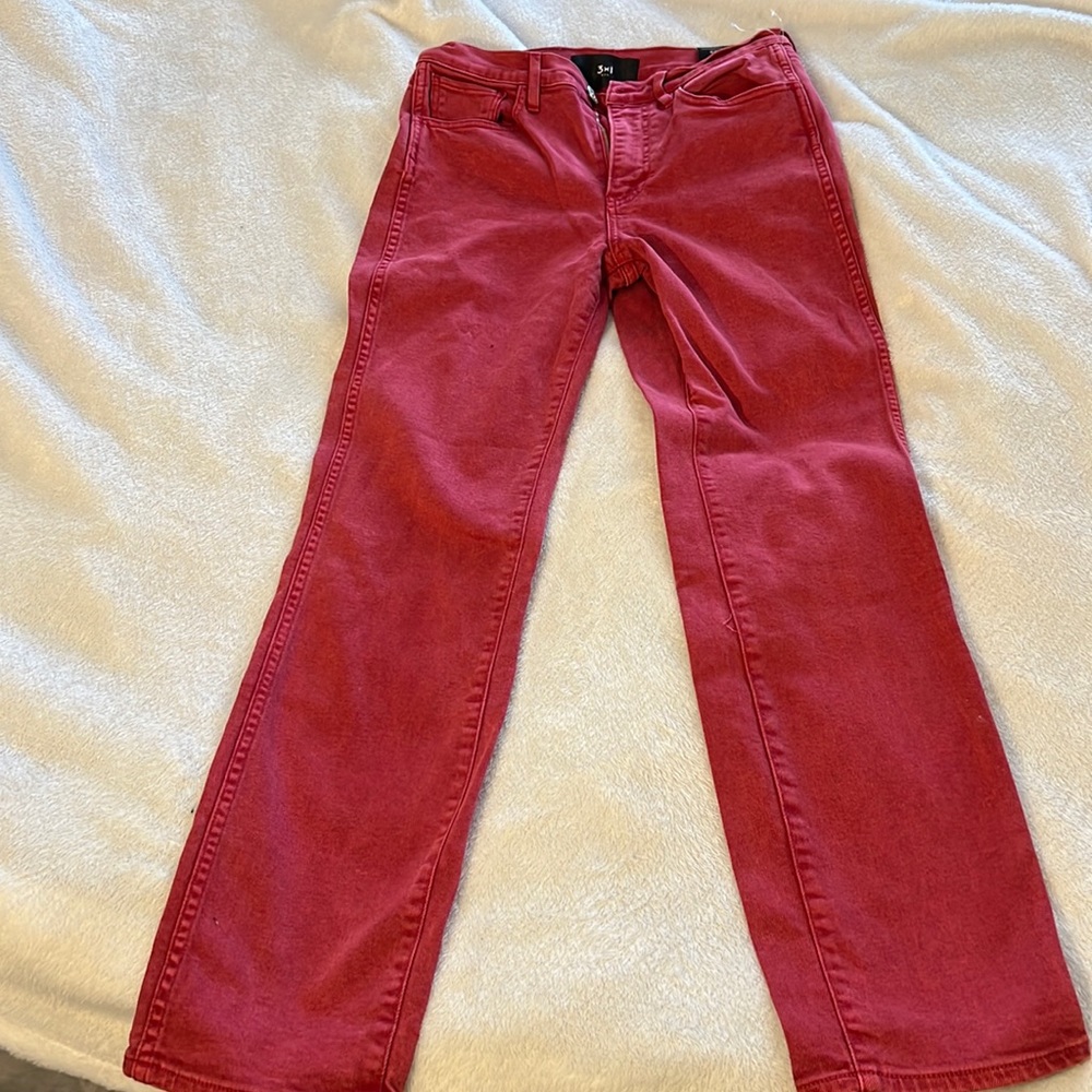 3x1 N.Y.C. Jeans, Color Mineral Rust Red. Size 27… - image 1